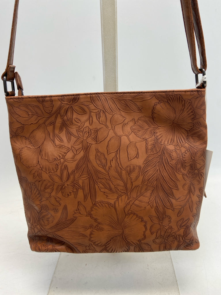 NWT Brown Flower(s) Crossbody
