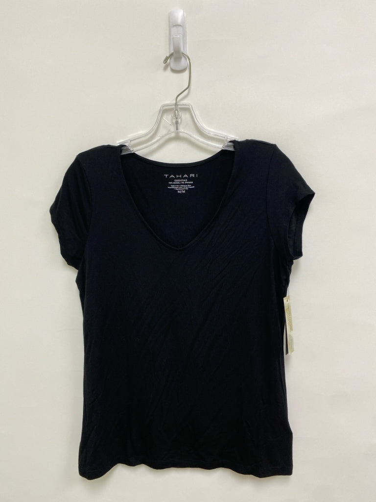 NWT Tahari Size M Black Ladies Top