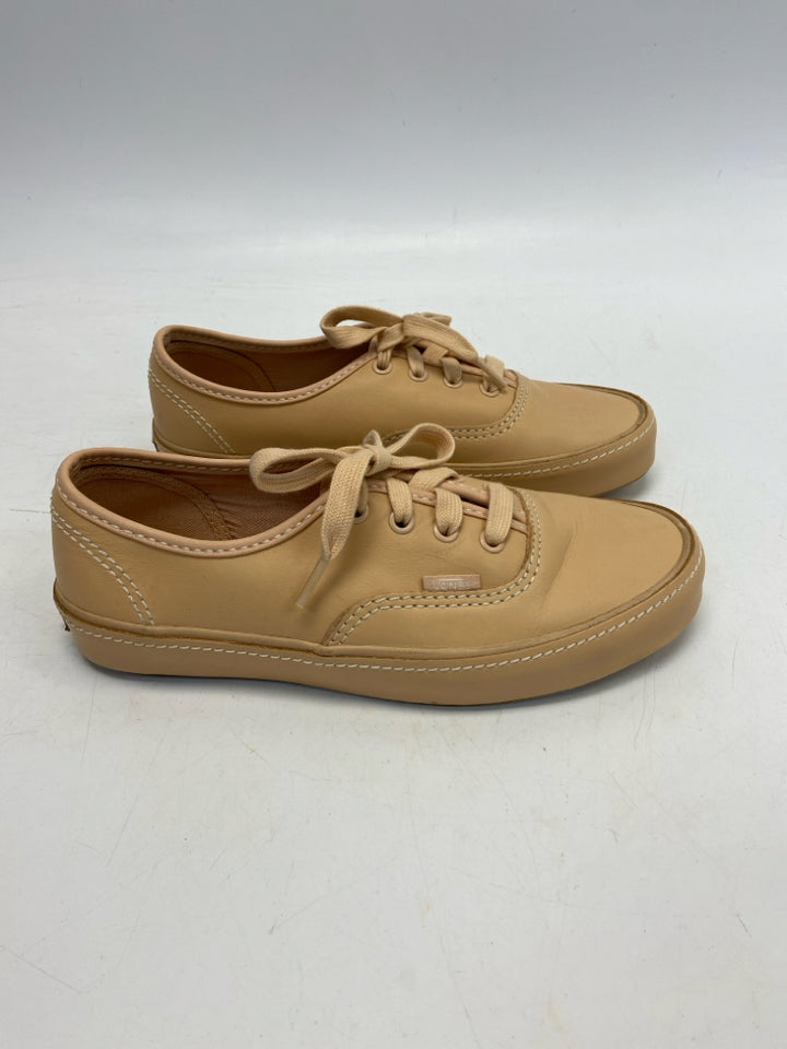 Vans  Size 7.5 Tan Lace-up Sneakers