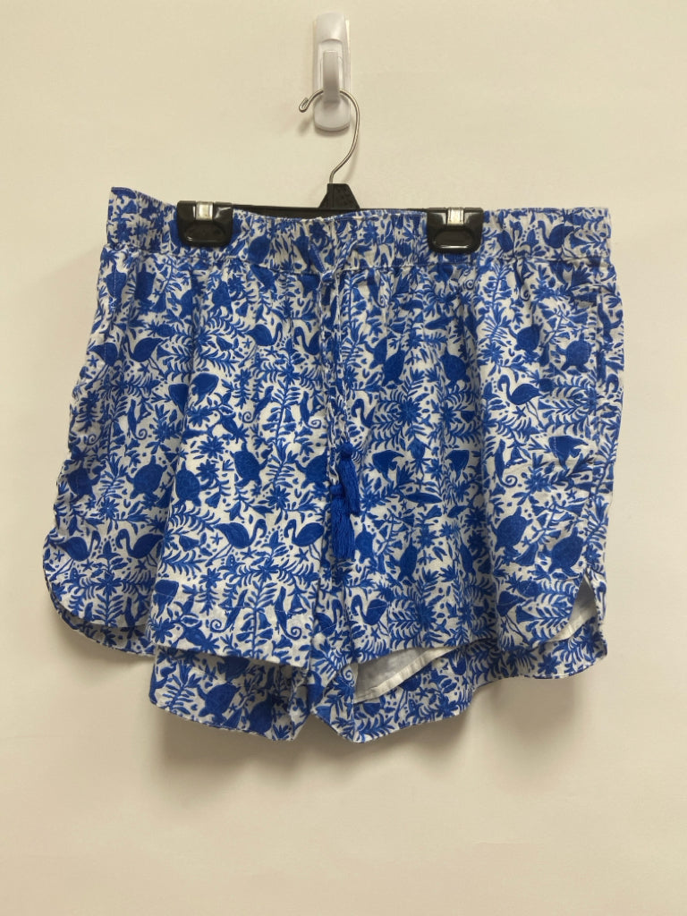 Vineyard Vines Size XL Royal Blue/White Sea Creatures Pull-on Ladies Shorts