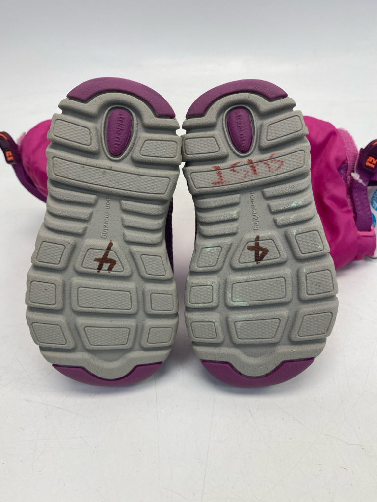 NWT Stride Rite SIZE 4 Fuchsia Purple Girl&