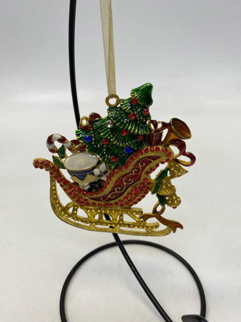 Gold Green/Multi Ornaments