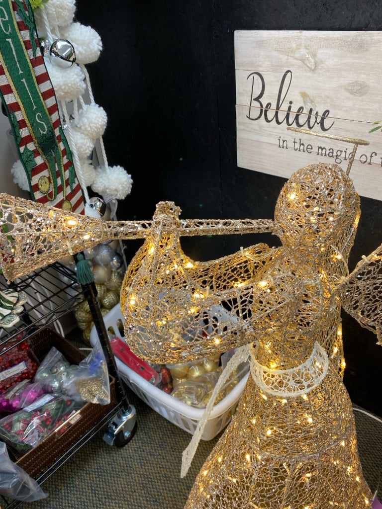 Gold White Sparkle Christmas