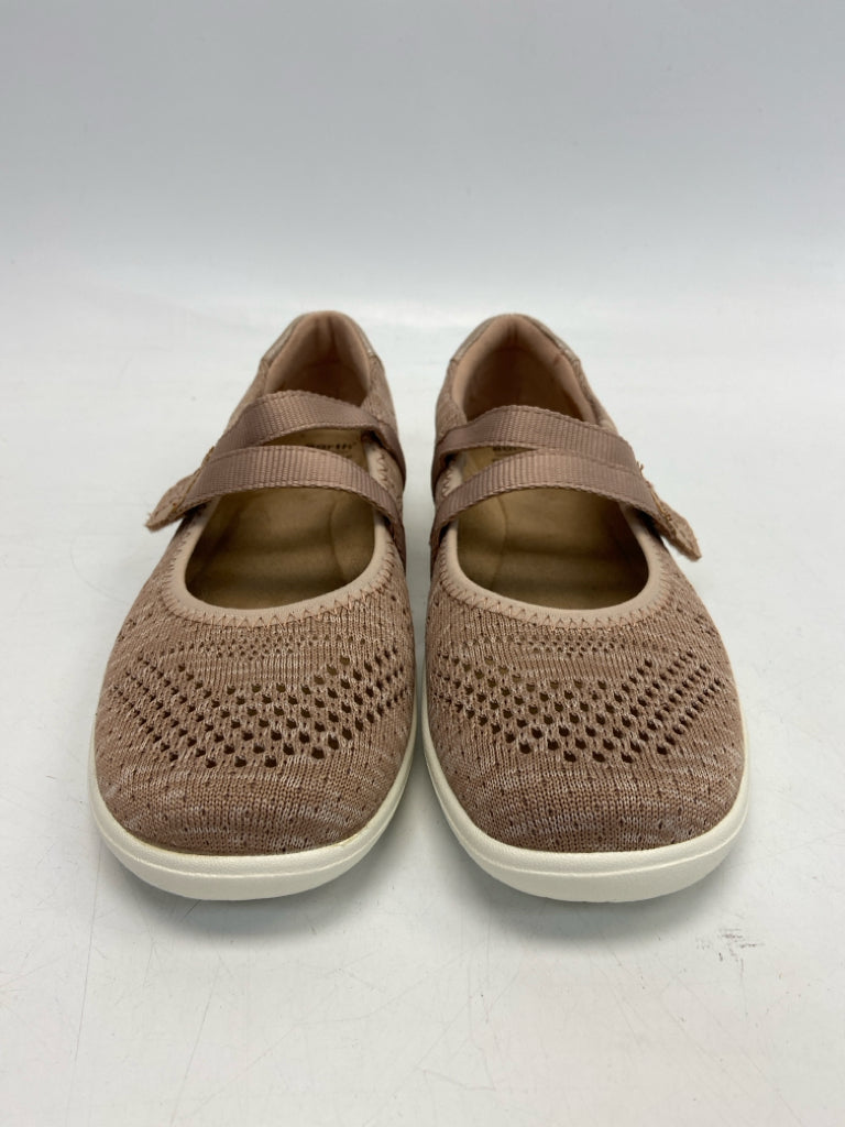 Earth Origins  Size 9.5 Blush Perforated Knit Flats