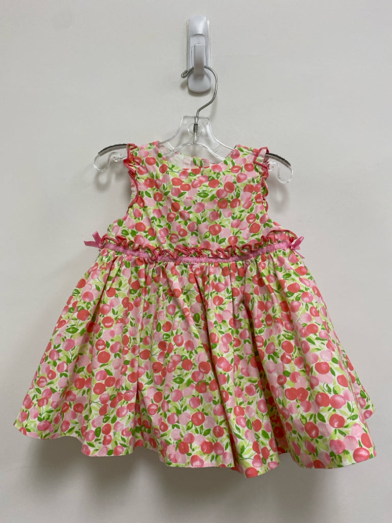 SIZE 6M White Pink/Green Apple Sleeveless Girl&