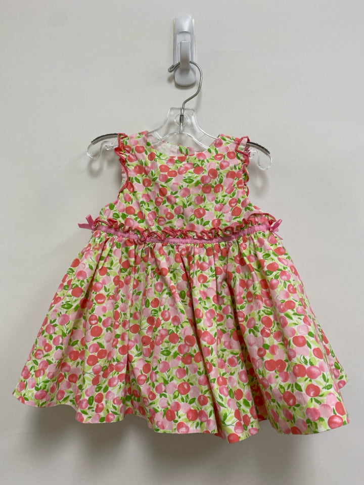 SIZE 6M White Pink/Green Apple Sleeveless Girl&