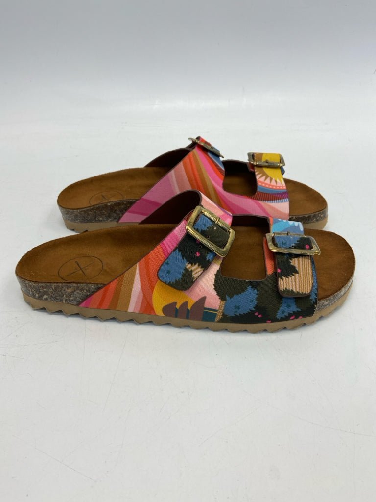 Size 9 Multi-Color Sandals