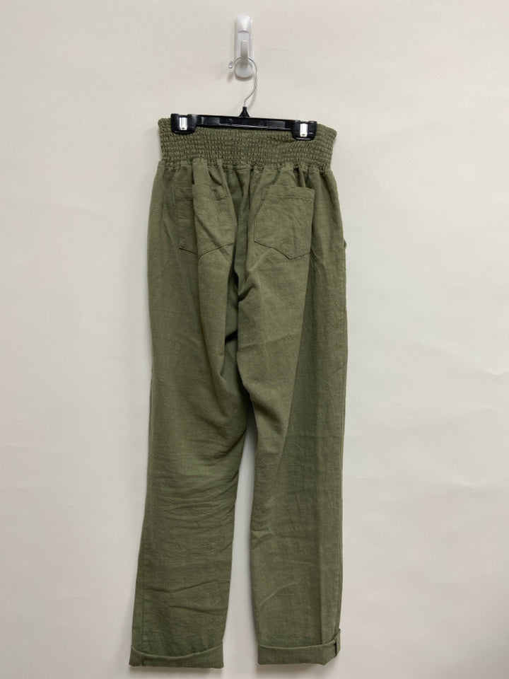 Size S Green Linen Maternity Pants