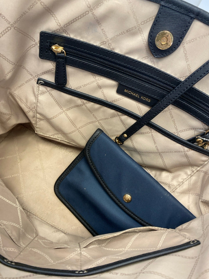 Michael Kors Navy Nylon Handbag