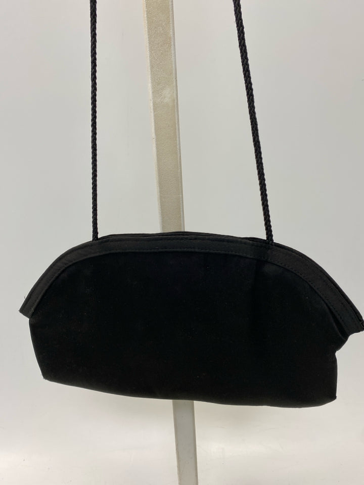 Black Ruffles Handbag