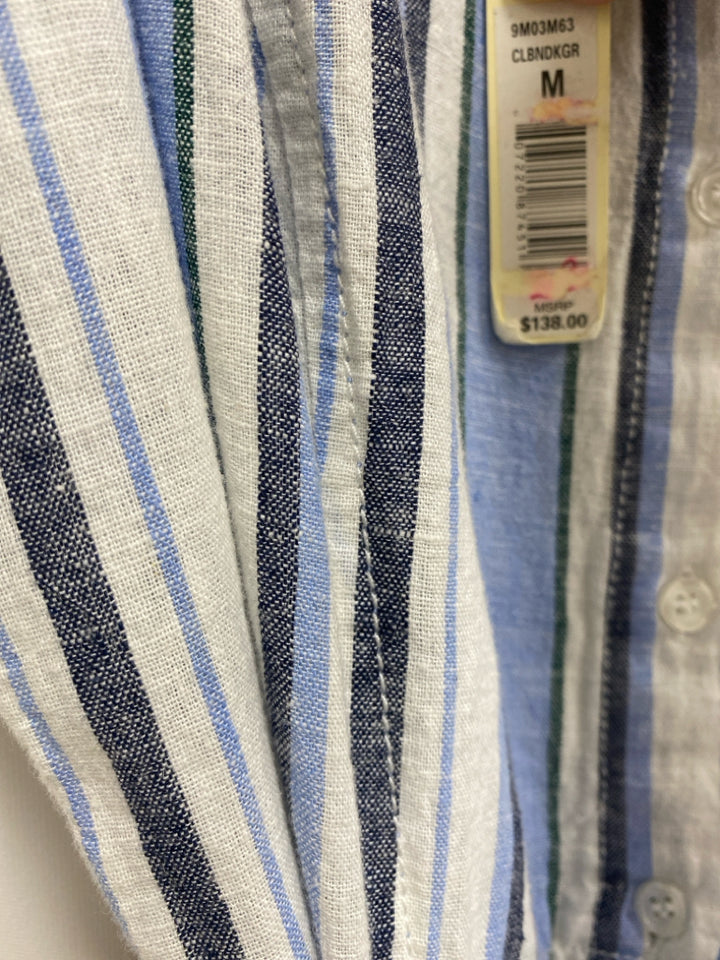 NWT Max Studio Size M White/Black Navy Stripes Sleeveless Ladies Dress