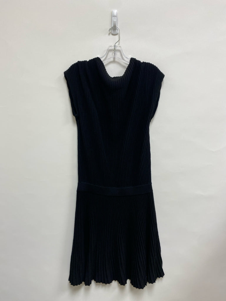 Maeve Size M Black Ribbed Knit Ladies Dress