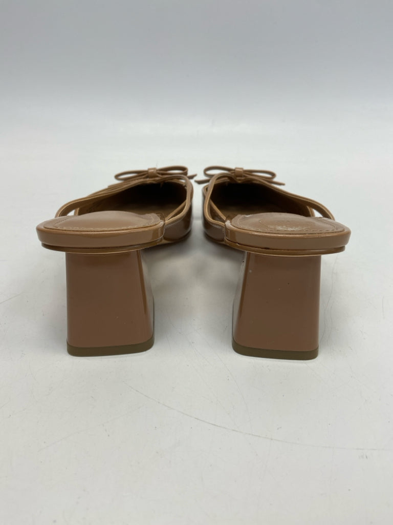 Marc Fisher  Size 7.5 Brown Bow(s) Patent Sandals