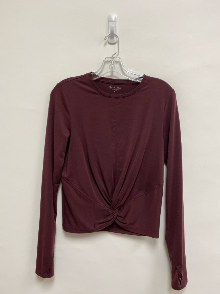 Athleta Size S Purple Twisted Athletic Top