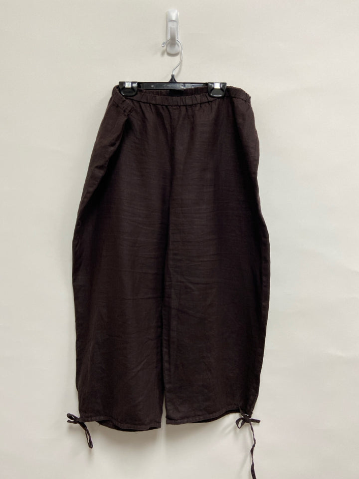 Eileen Fisher Size M Dark Brown Ladies Pants