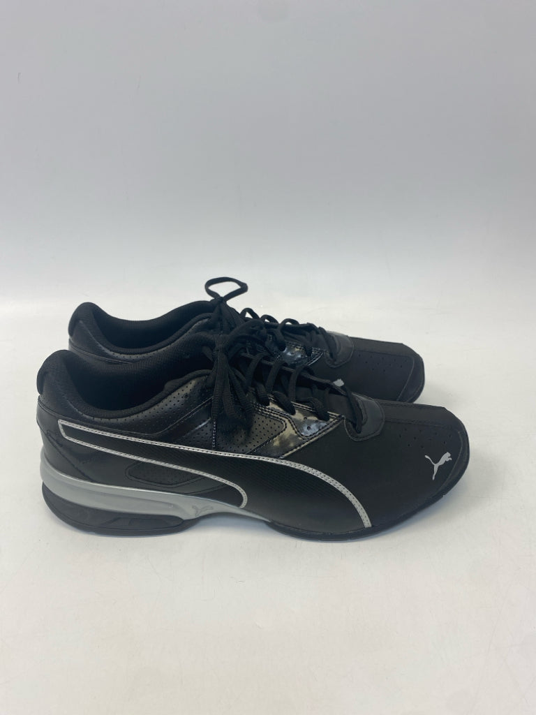 NWOT Puma Size 14 Black Silver Lace-Up Men&