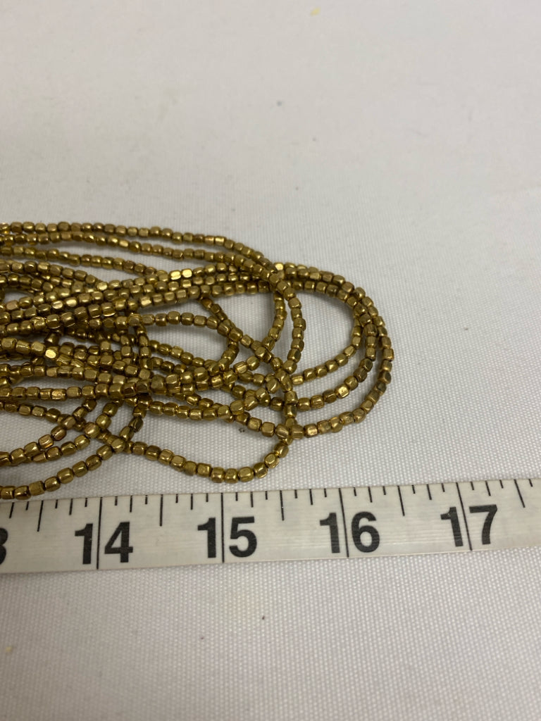 TWINE &amp; TWIG Gold Color Green Beaded Necklace