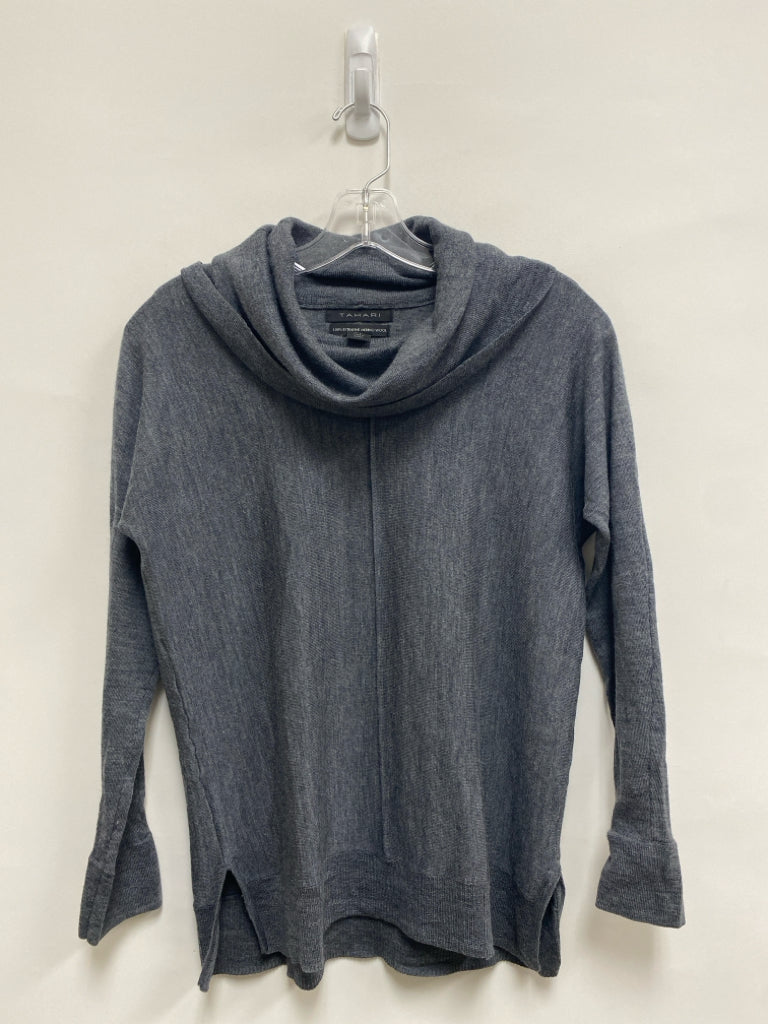 Tahari Size S Gray Cowl Neck Merino Ladies Sweater