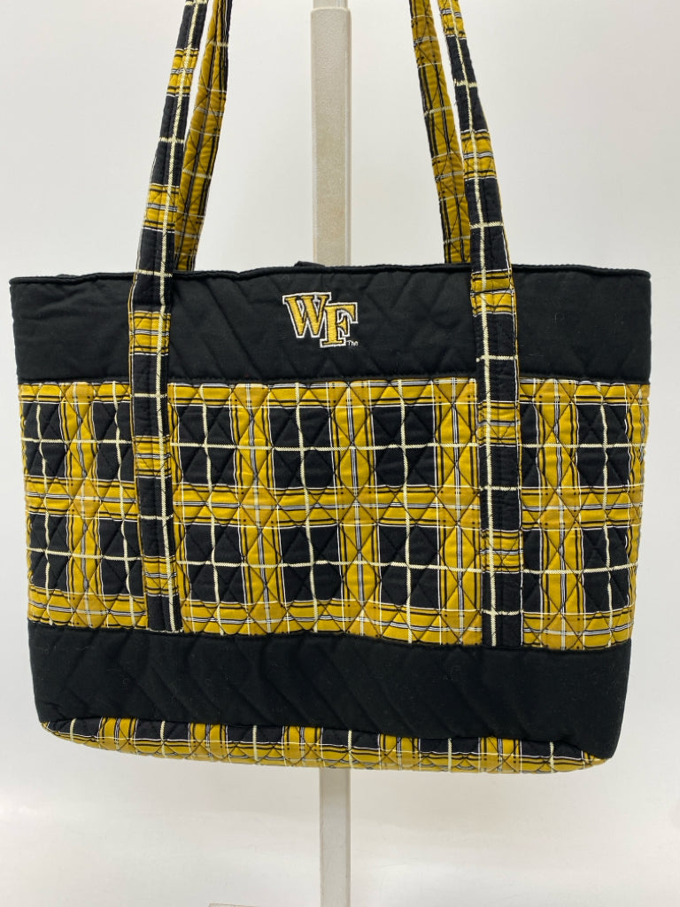Size Gold Black Wake Forest Tote Bag