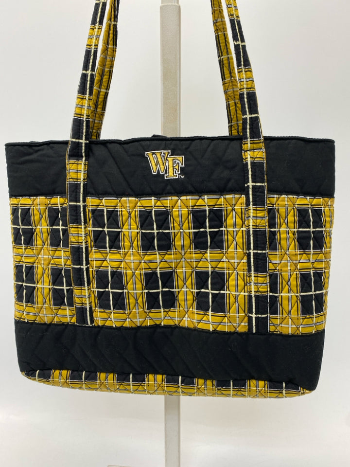 Size Gold Black Wake Forest Tote Bag