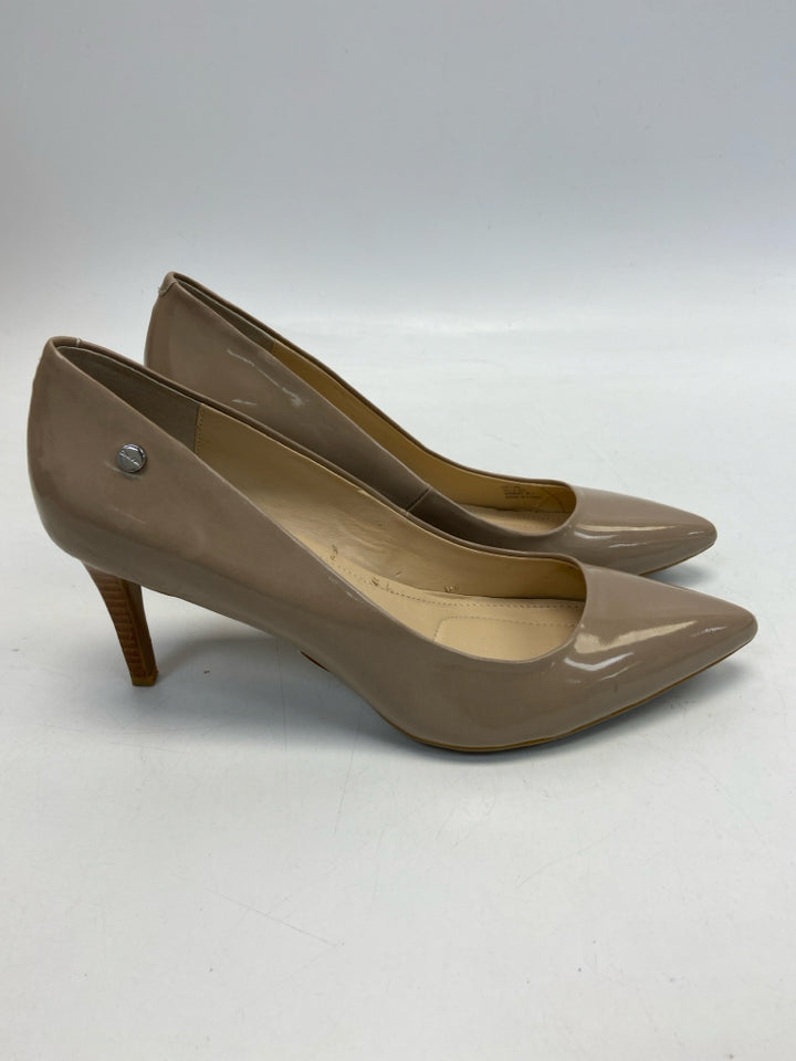 Calvin Klein  Size 9 Nude Patent Heels