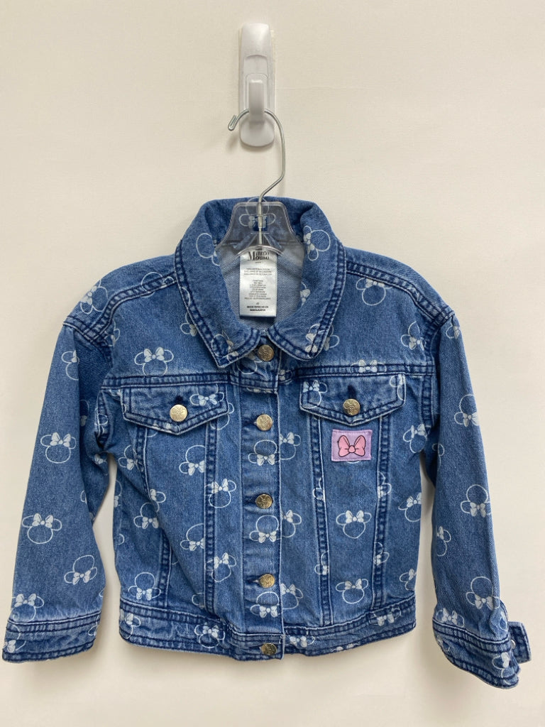 Disney SIZE 4T Blue Minnie Mouse Denim Girl&