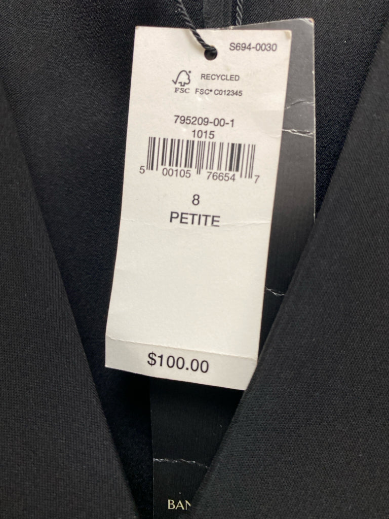 NWT Banana Republic Size 8P Black Petite Dress