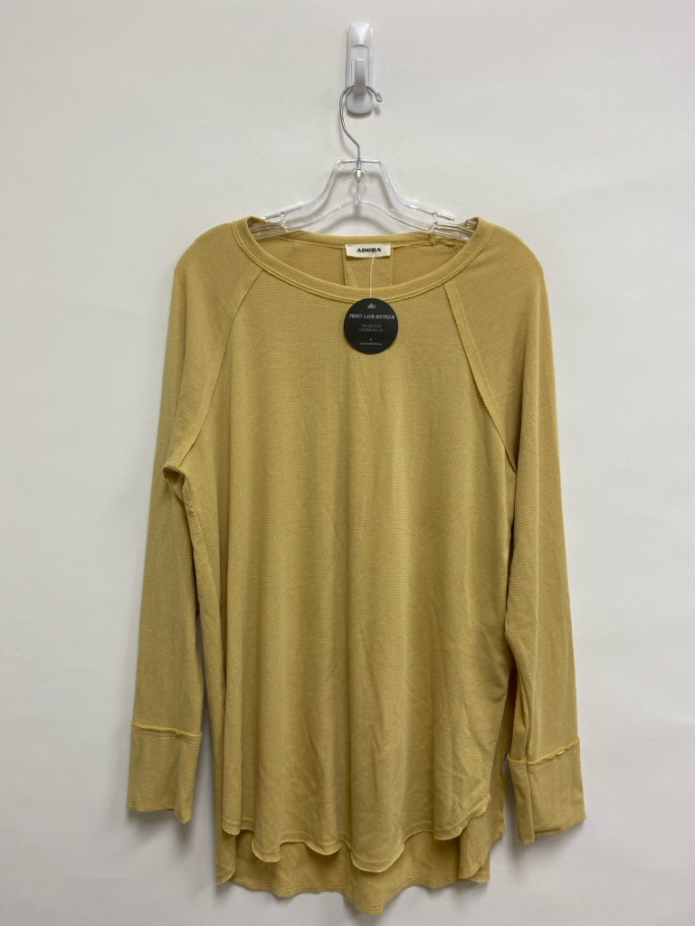 NWT Size L Dusty Mustard Long Sleeve Tee Ladies Top