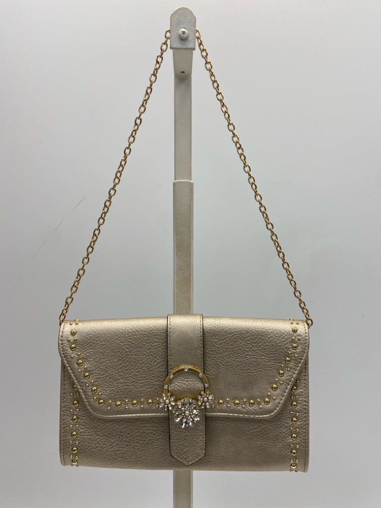 Gianni Bini Champagne Gold Studded Handbag