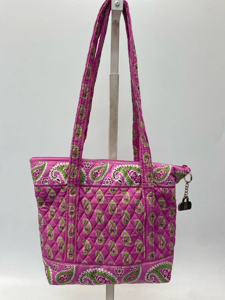 Vera Bradley Pink Green Paisley Handbag