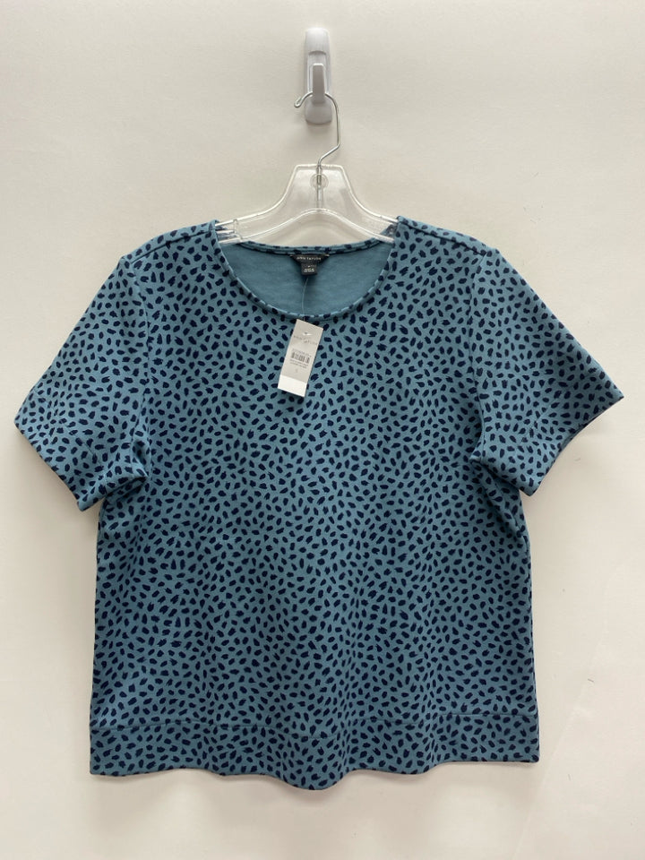 NWT Ann Taylor Size S Blue Navy Dots Ladies Top