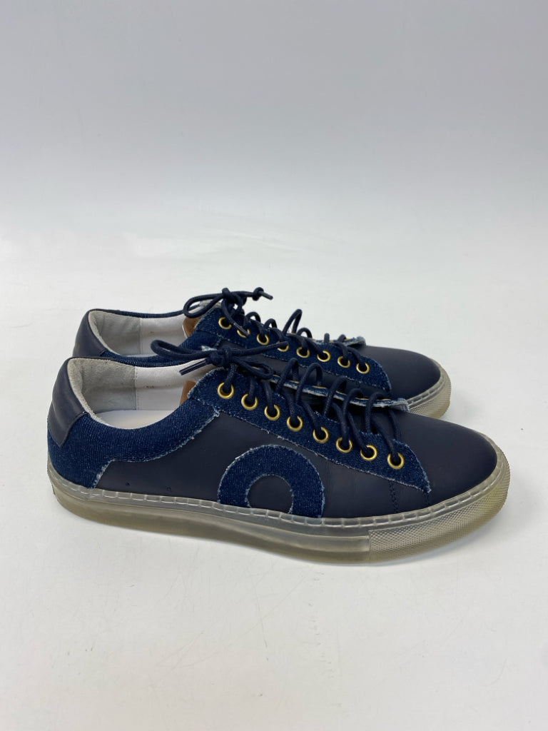 Oliver Cabell  Size 38 Navy Denim Lace-up Sneakers