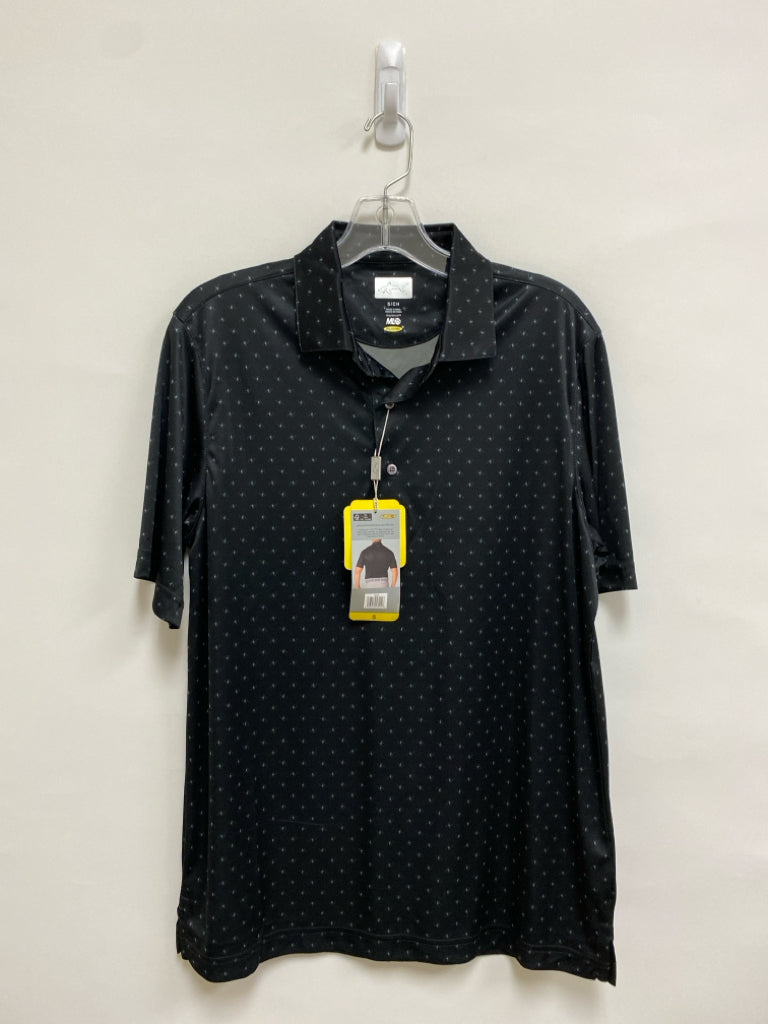 NWT Greg Norman Size S Black Gray Golf Polo Men&