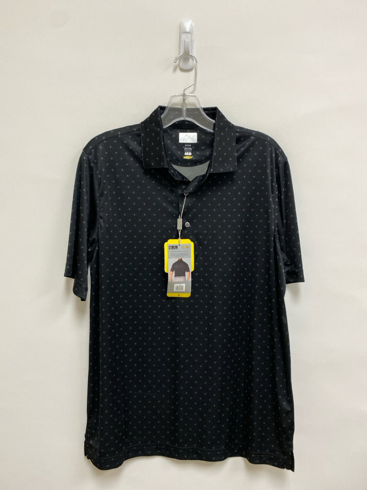NWT Greg Norman Size S Black Gray Golf Polo Men&