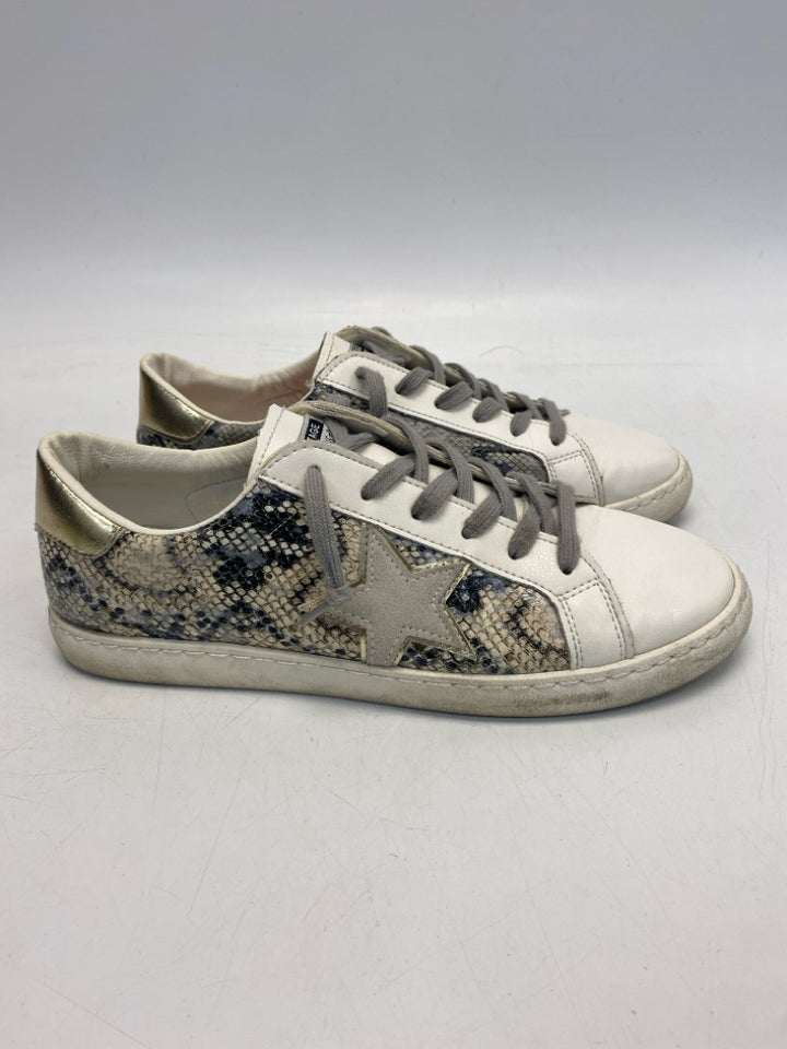 Vintage Havana US Shoe Size 10 White Gray/Black Snakeprint Sneakers
