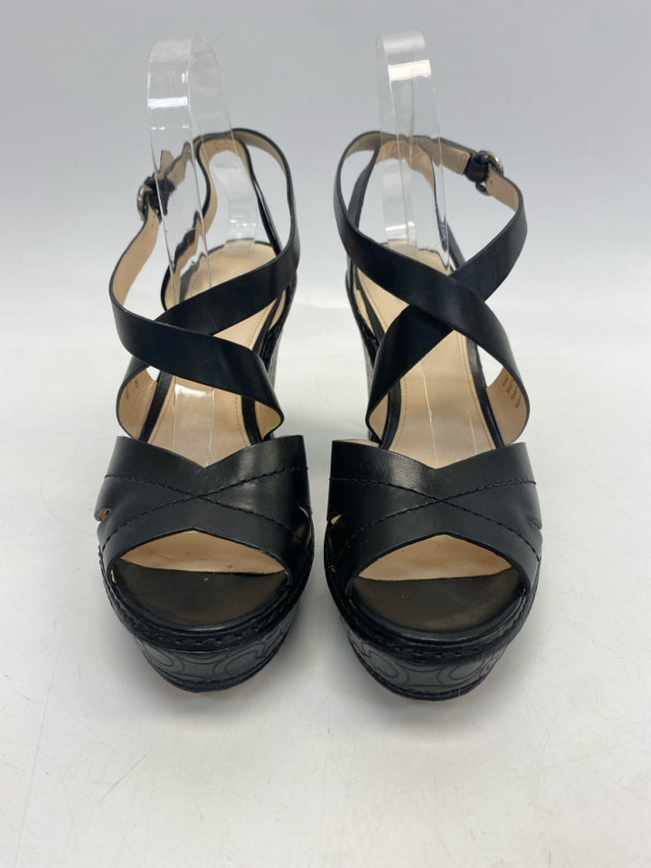 Coach  Size 8.5 Black Sandals