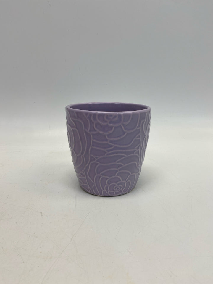 Purple Ceramic Planter