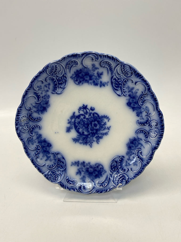 Blue White Floral China Decorative Plate