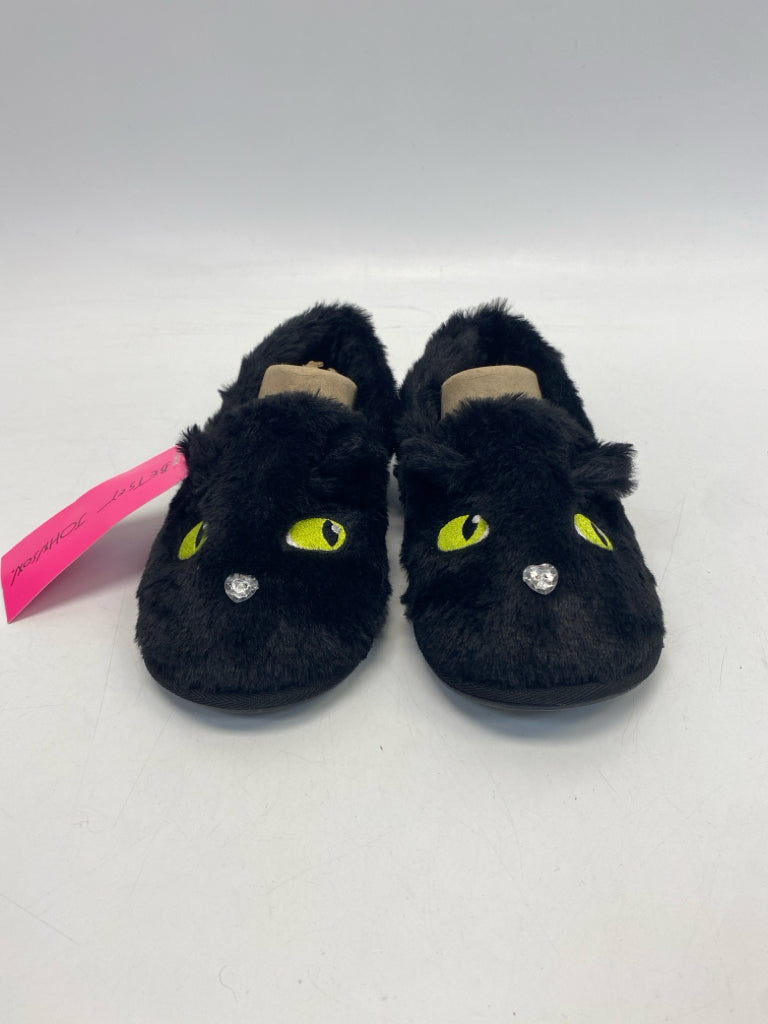 NWT Betsey Johnson  Size 7/8 Black Cat(s) Slippers
