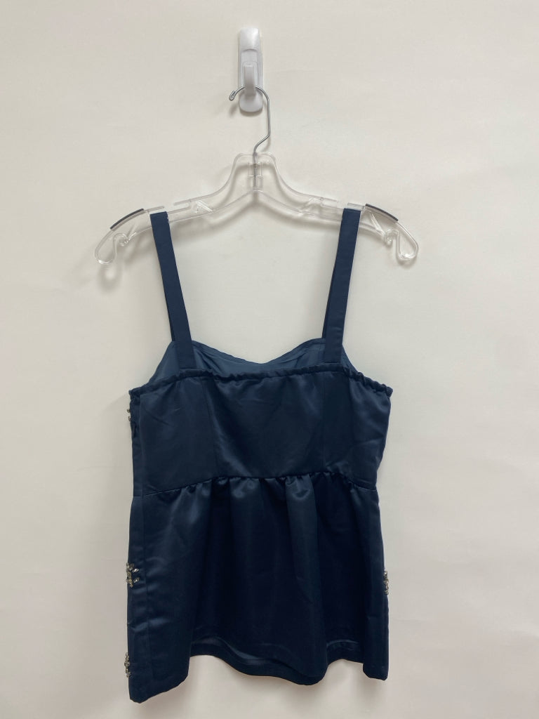 Size XS Navy Jeweled Sleeveless Ladies Top