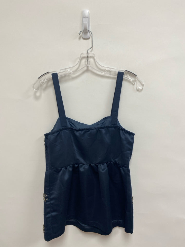 Size XS Navy Jeweled Sleeveless Ladies Top