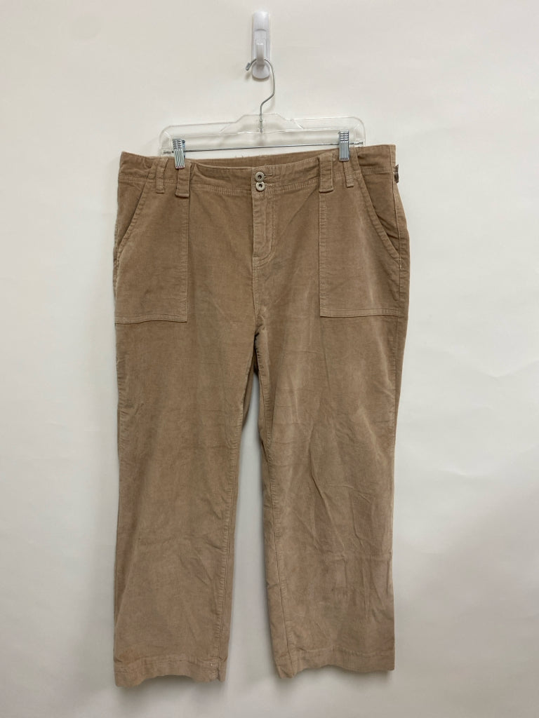 SIZE  4X Khaki Wide Leg Corduroy Plus Size Pants