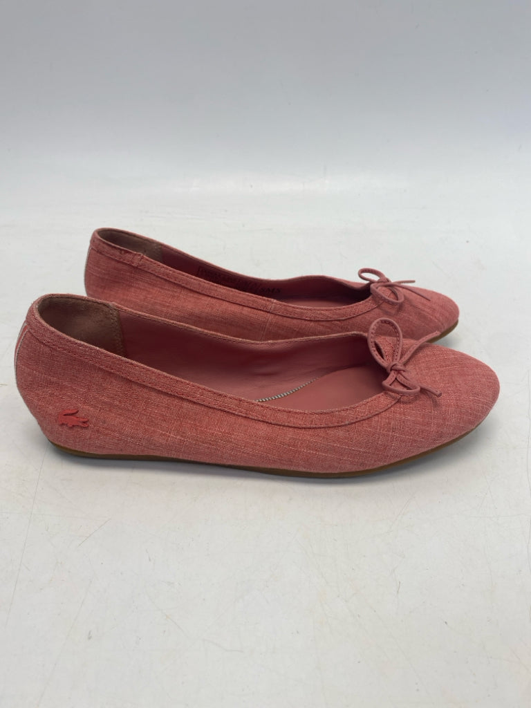 Lacoste  Size 6 Pink Bow(s) Flats
