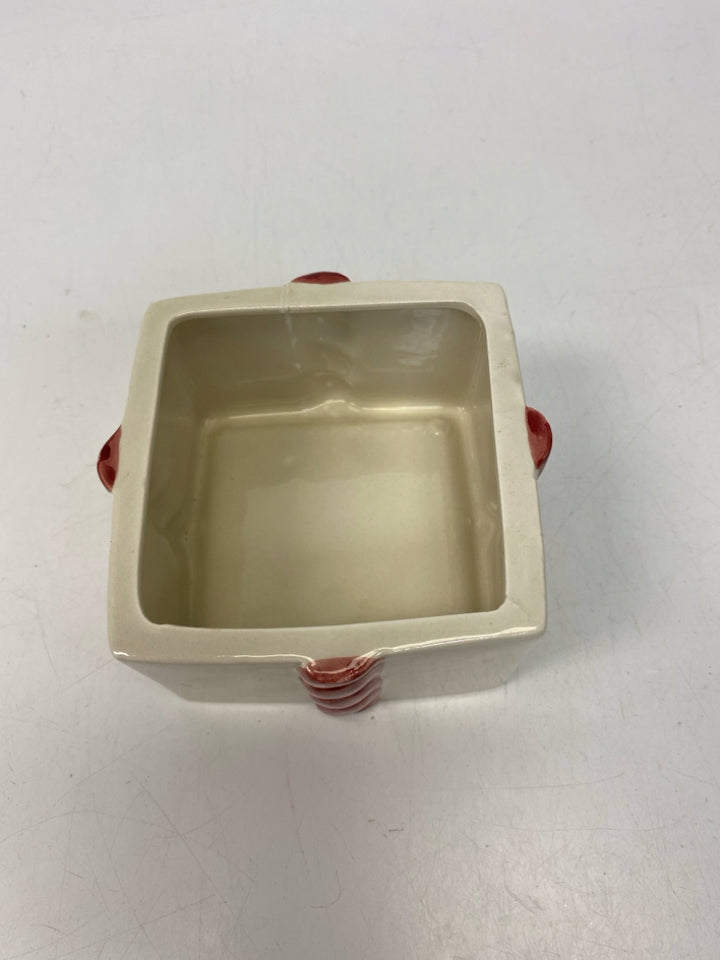 White Red Ceramic Christmas