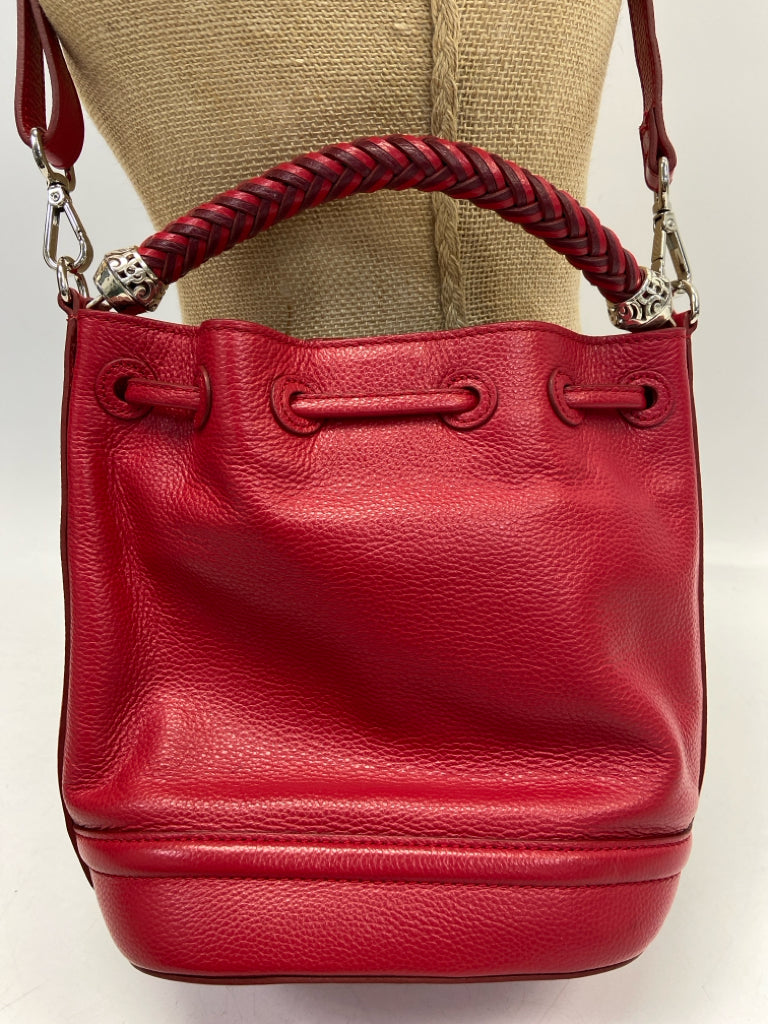 Brighton Red Drawstring(s) Crossbody