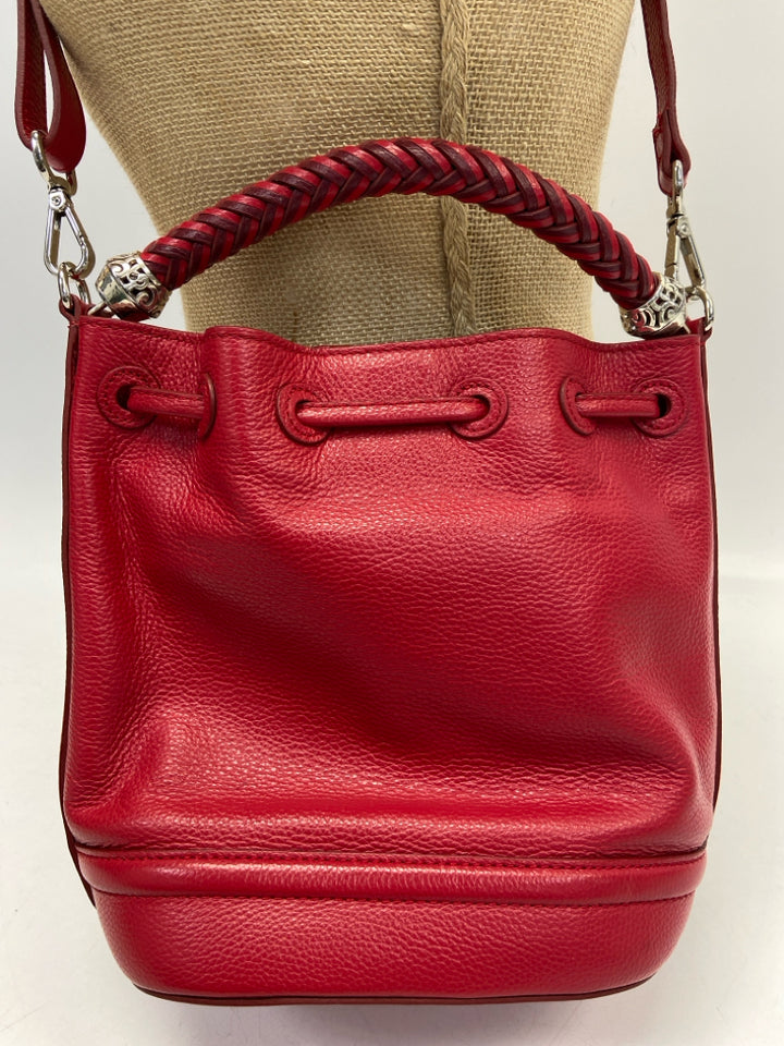 Brighton Red Drawstring(s) Crossbody