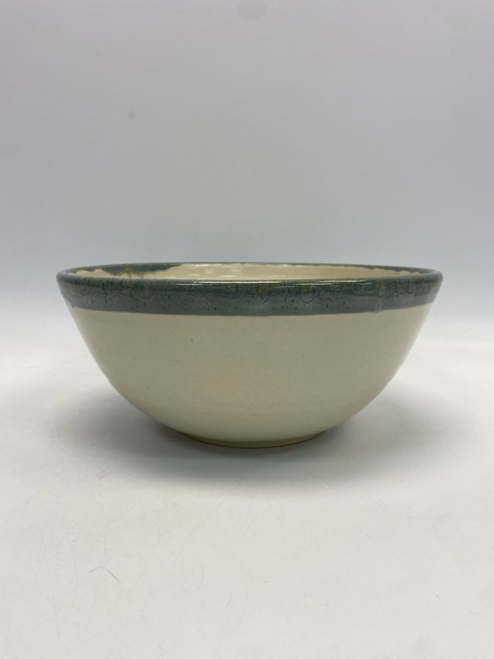 Cream Seafoam Trimmed Pottery