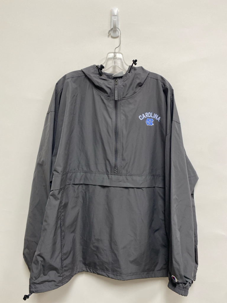 Champion Size XXL Gray Blue UNC Hooded Men&