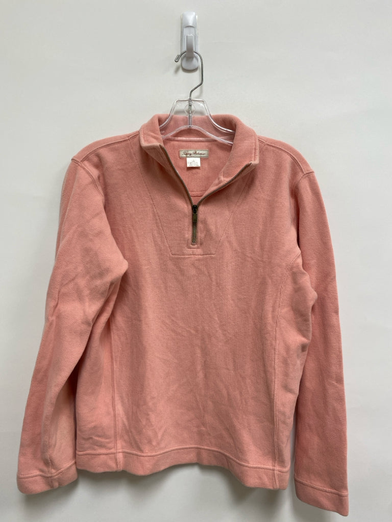Tommy Bahama Size S Peach Quarter Zip Ladies Top