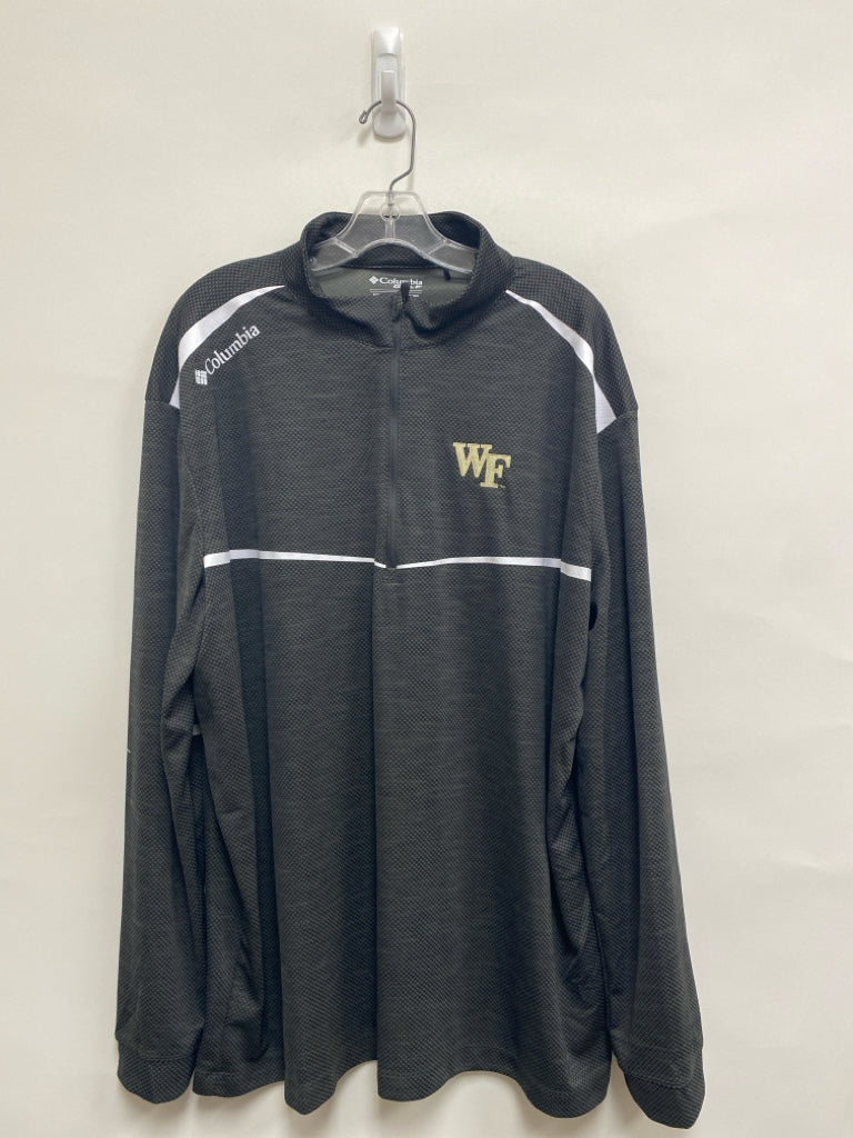 Columbia Size 2X Charcoal White Wake Forest Men&